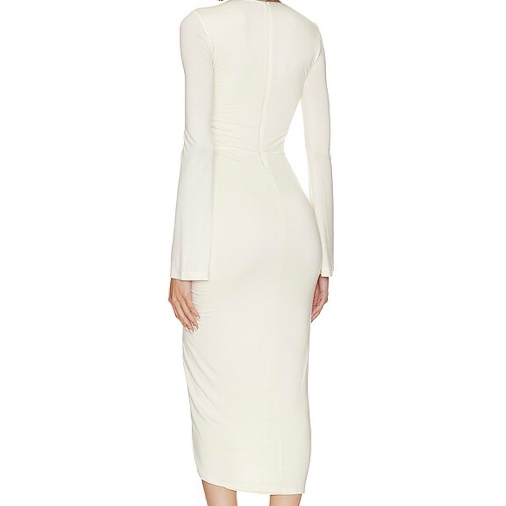 L'Academie Cream Long Sleeve Cut-Out Dress - Picture 2 of 5
